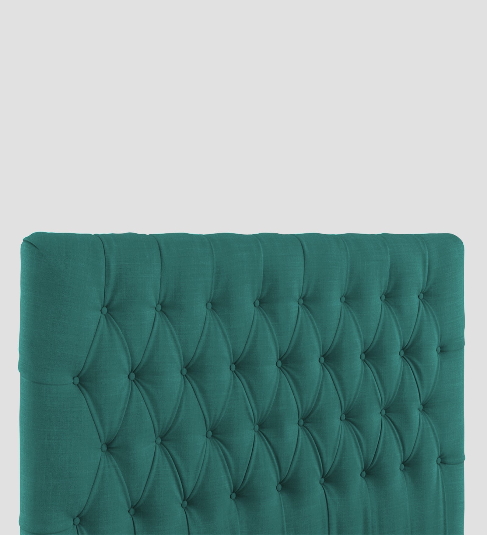 Isko Fabric King Size Bed In Sea Green Colour With Storage Box - Febonic Living