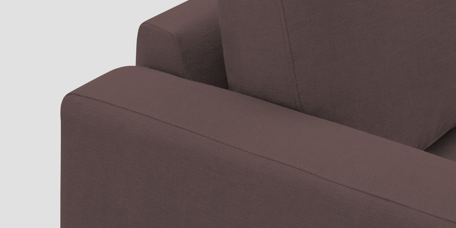 Esha Fabric 3 Seater Sofa In Night Brown Colour - Febonic Living