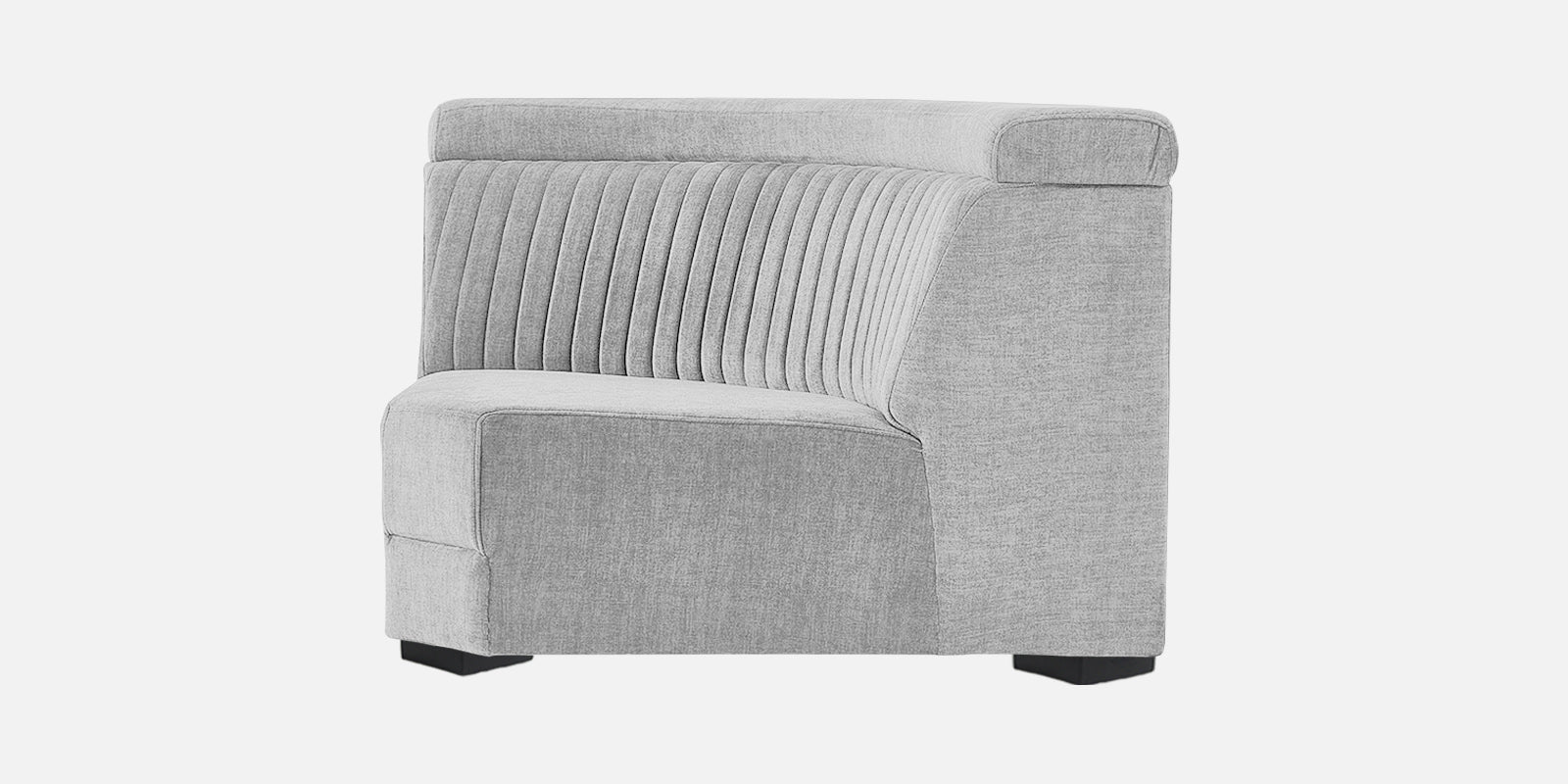 Draco Fabric 6 Seater Corner Sofa In Lit Grey Colour - Febonic Living