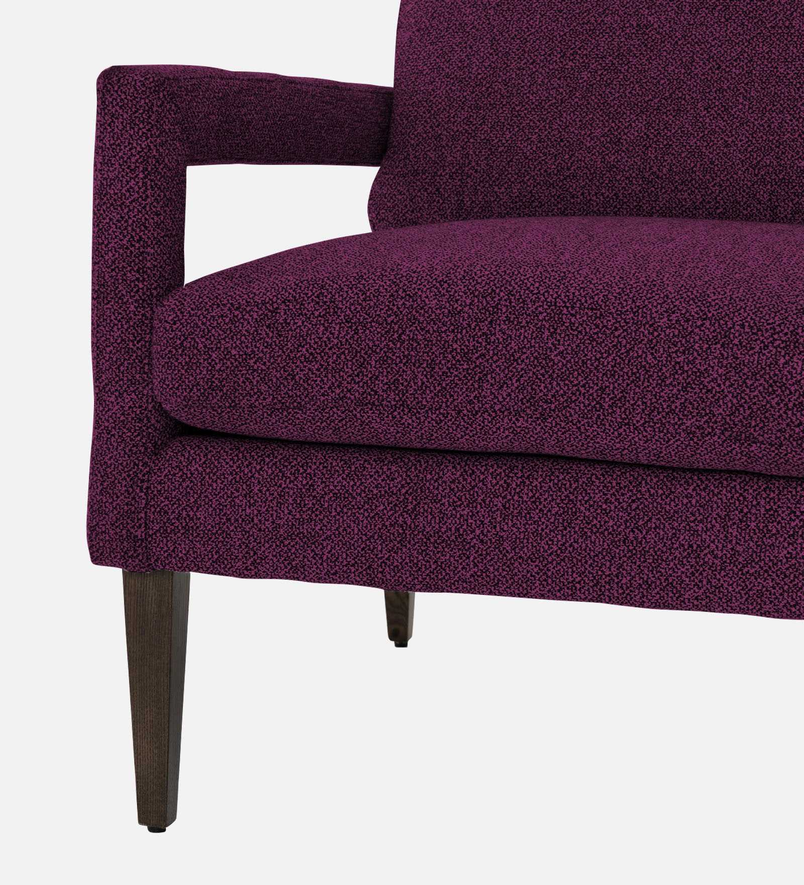 Olsen Fabric Arm Chair In Greek Purple Colour - Febonic Living