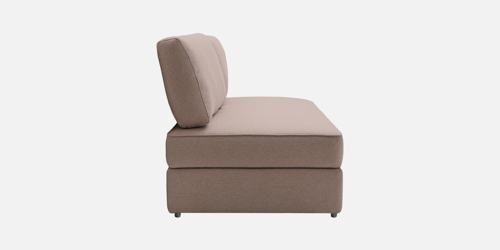 Vito Fabric Day Bed In Kadhi Beige Colour With Storage - Febonic Living