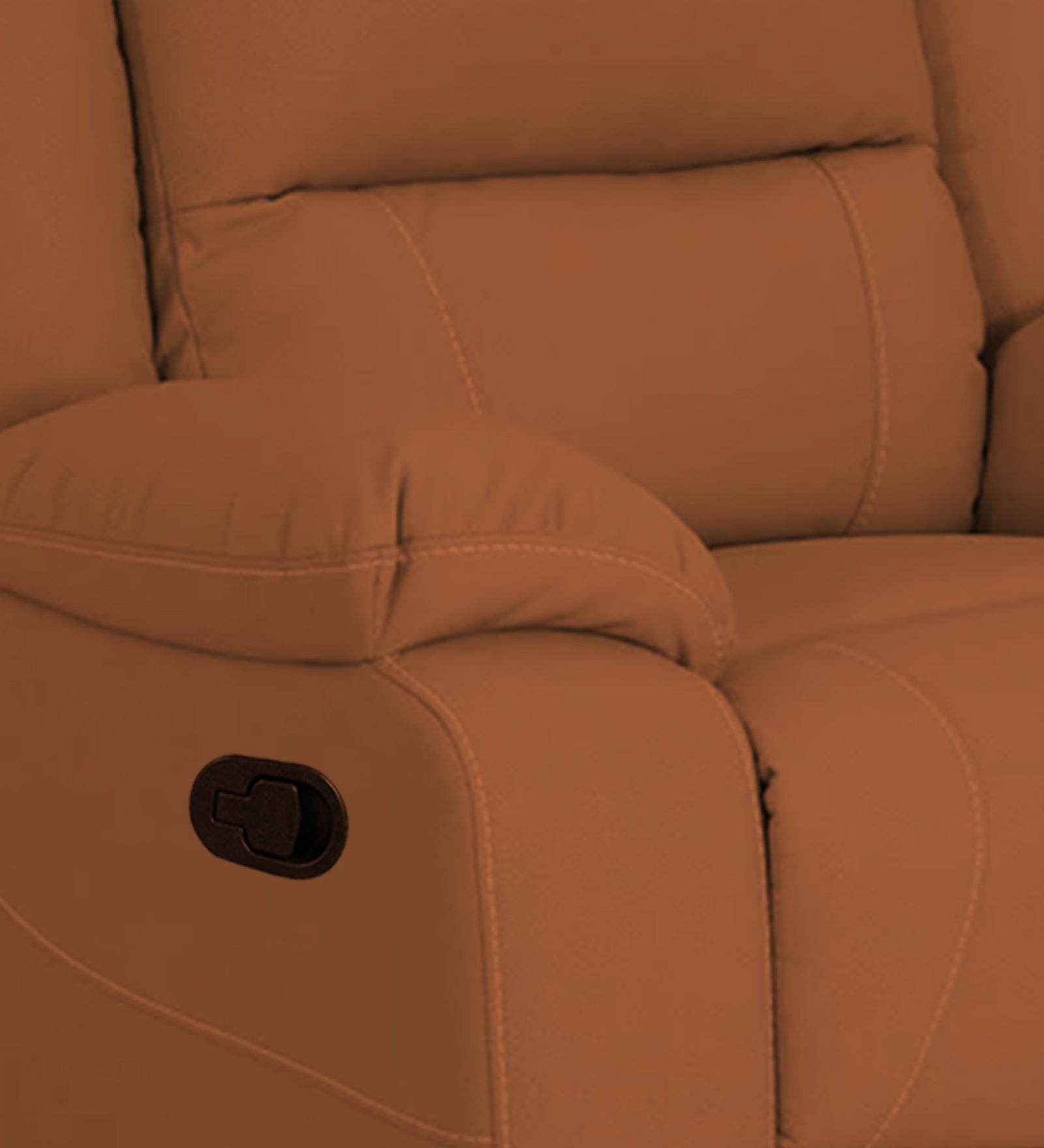Adley Fabric 1 Seater Manual Recliner In Safforn Orange Colour - Febonic Living