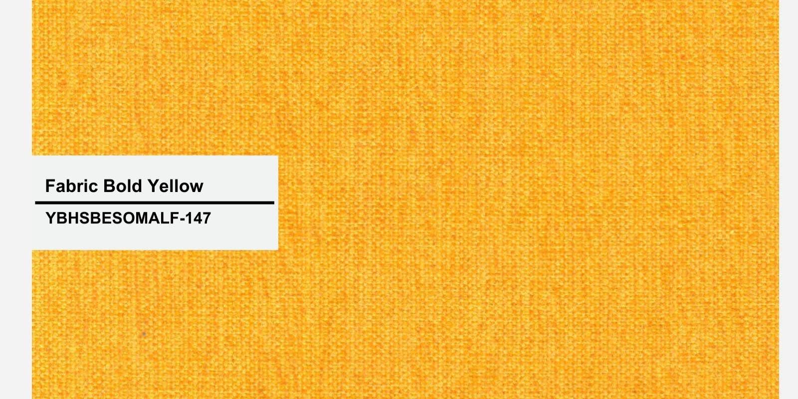 Daku Fabric 3 Seater Sofa In Bold Yellow Colour - Febonic Living