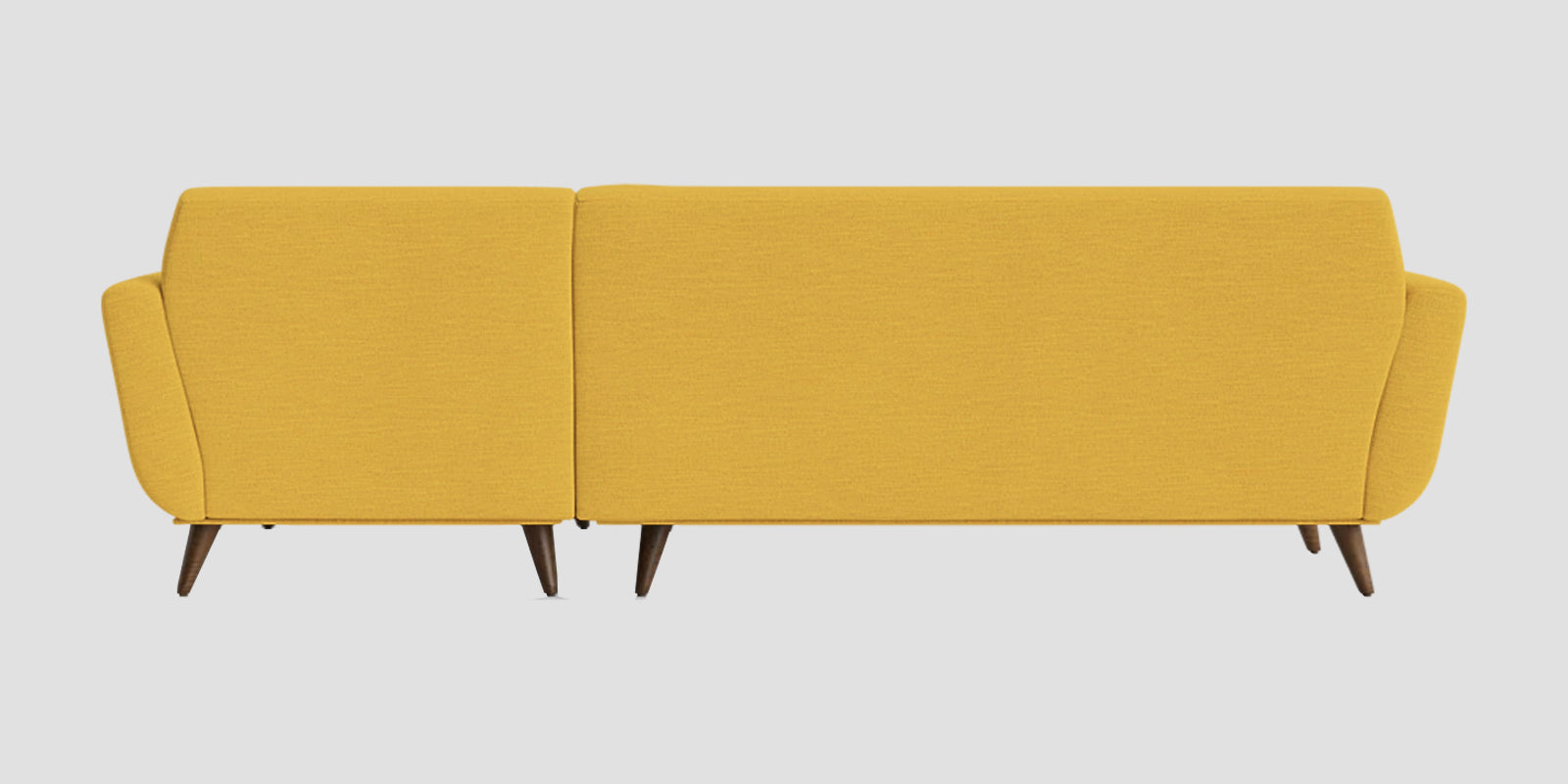 Jasmin Fabric LHS Sectional Sofa (3+ Lounger) In (3+ Lounger) Bold Yellow Colour - Febonic Living