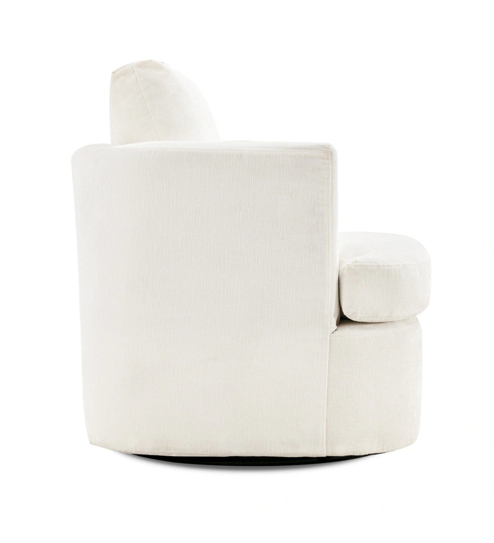 Ranger Fabric Swivel Chair In Ivory Cream Colour - Febonic Living