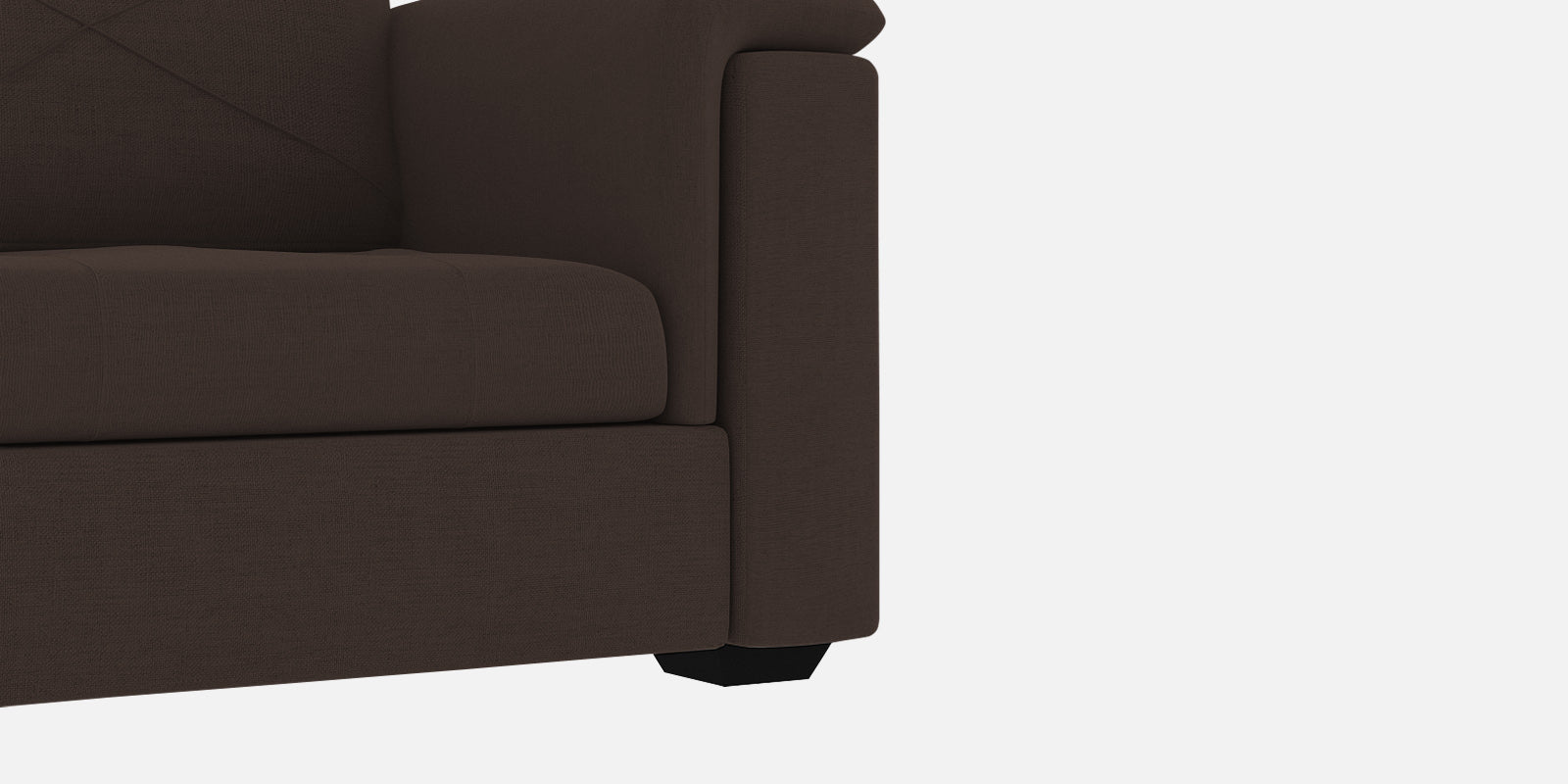 Andres Fabric 3 Seater Sofa in Coco Brown Colour