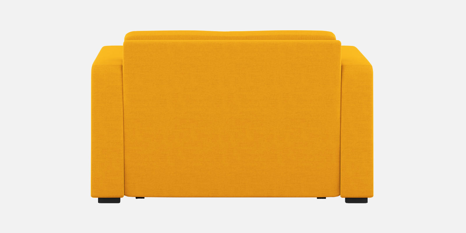 Rocky Fabric 2 Seater Pull Out Sofa Cum Bed In Bold Yellow Colour With Storage - Febonic Living