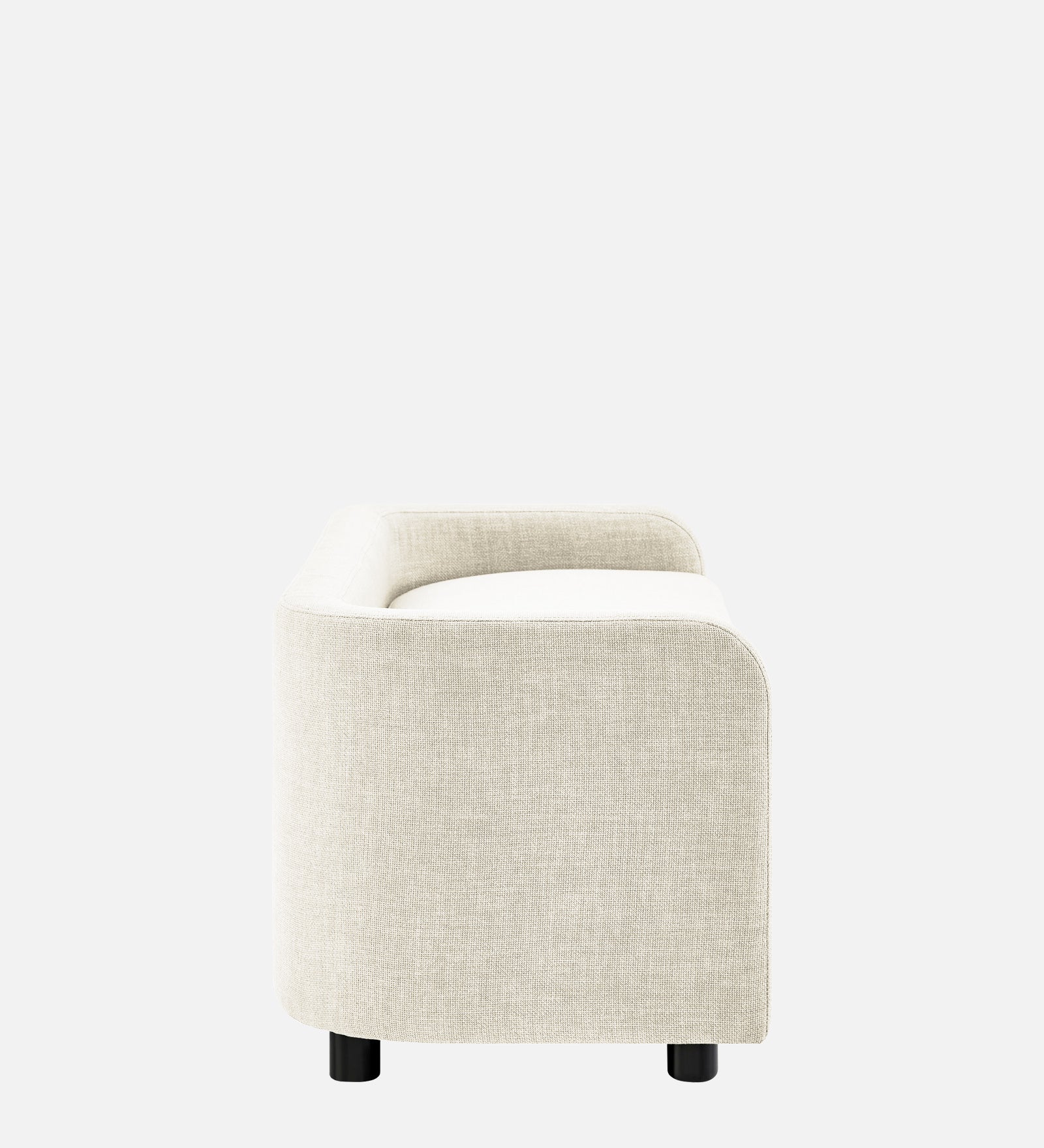 Cooper Fabric Storage Bench In Ivory Cream Colour - Febonic Living
