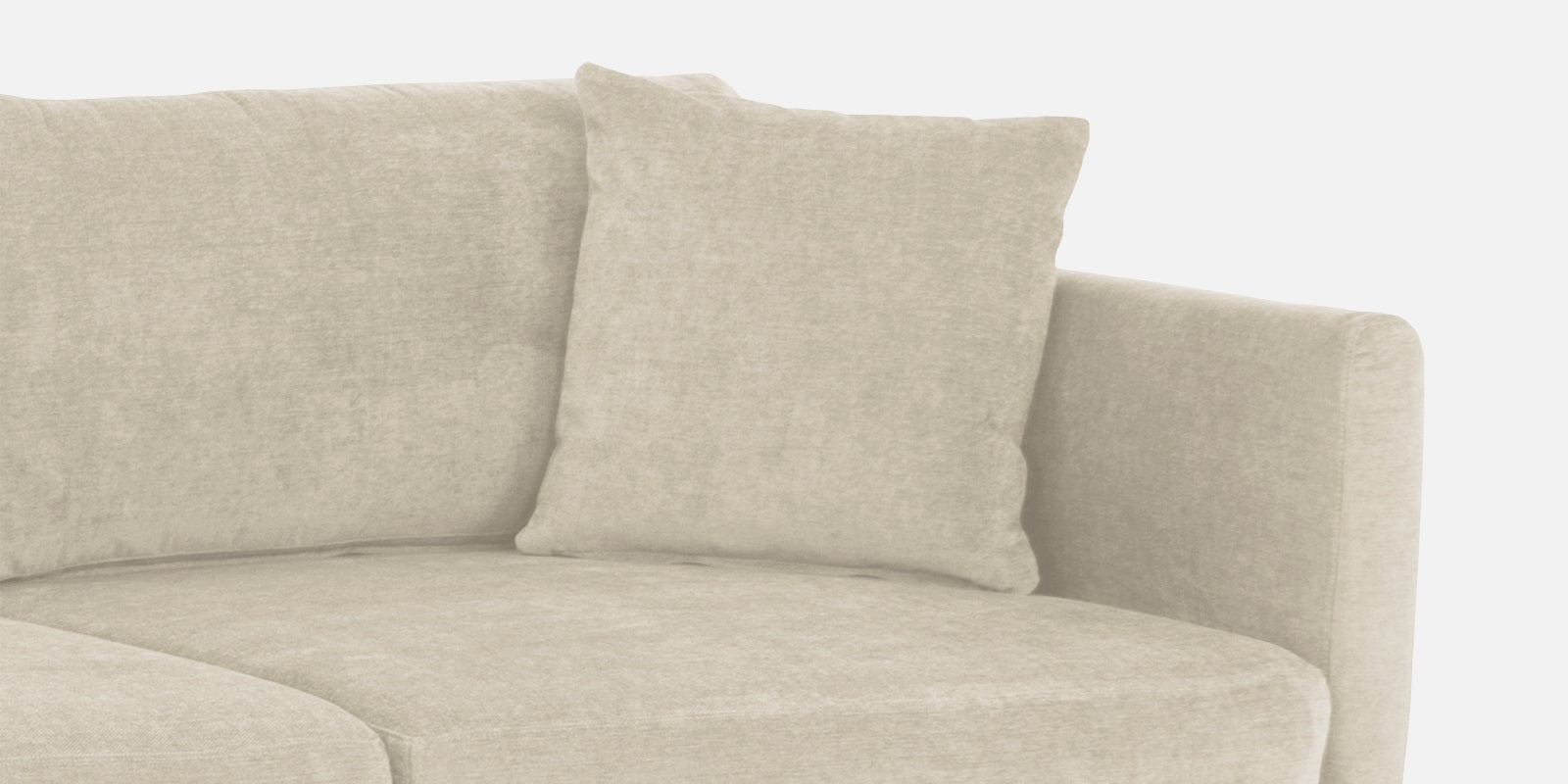 Northern Fabric RHS Sectional Sofa (3+Lounger) In Ivory Beige Colour - Febonic Living