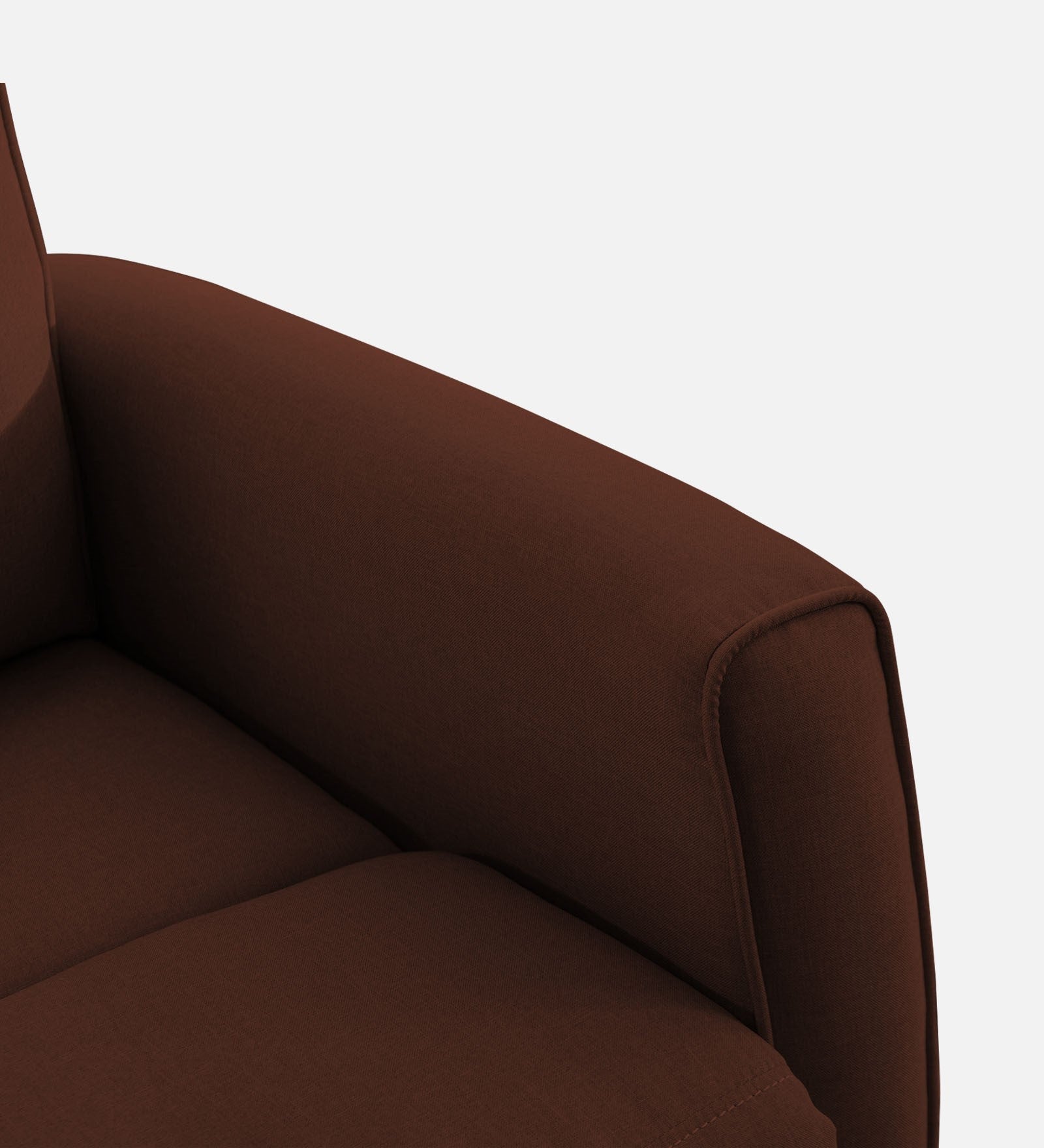Logan Fabric 1 Seater Manual Recliner In Coffee Brown Colour - Febonic Living
