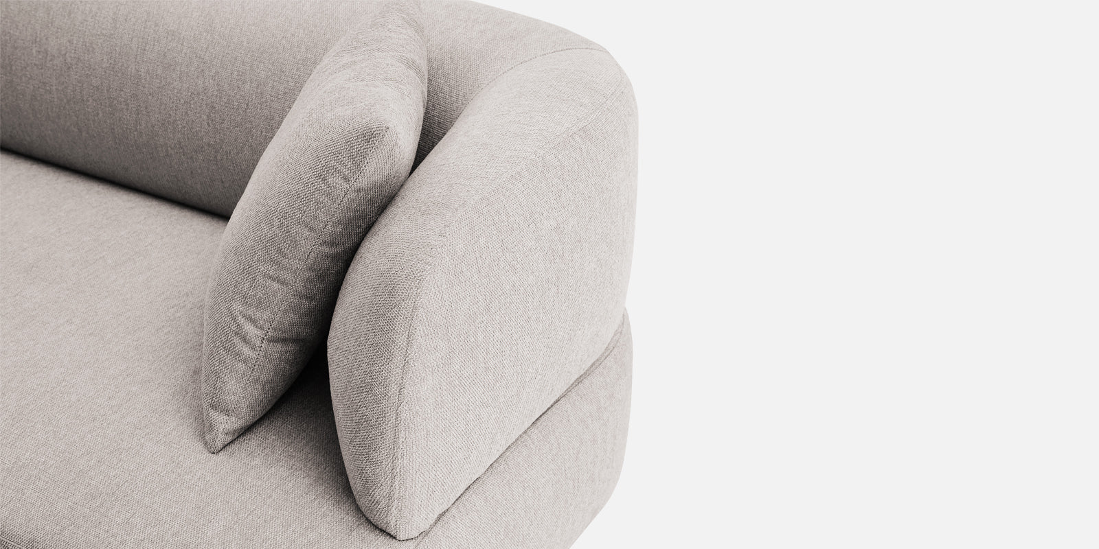 Carson Fabric 3 Seater Sofa In Storm Grey Colour - Febonic Living