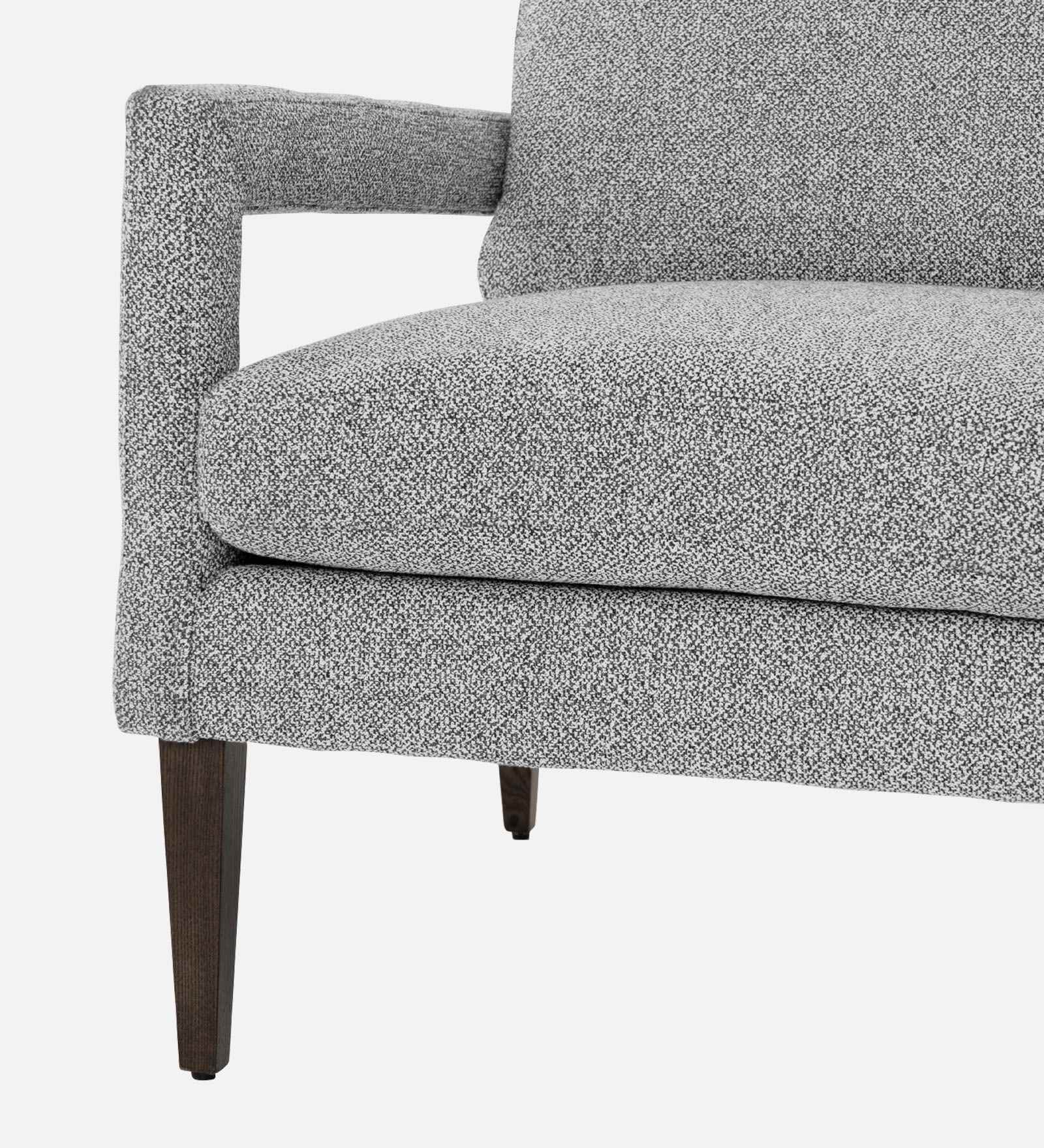 Olsen Fabric Arm Chair In Lit Grey Colour - Febonic Living