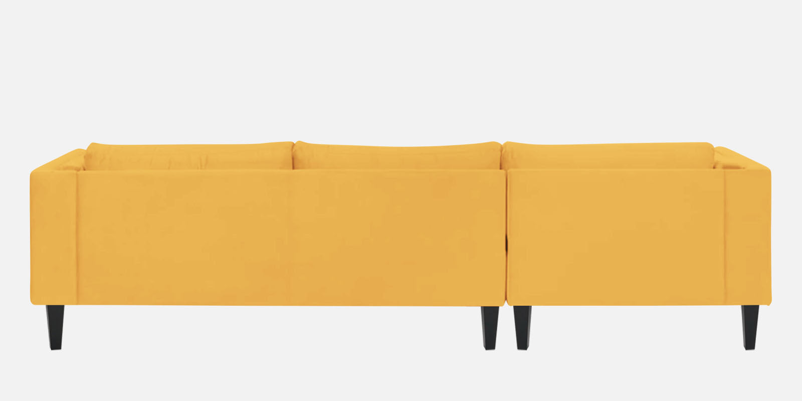 Jasper Velvet Rhs Sectional Sofa 3 Lounger In Turmeric Yellow Colour - Febonic Living