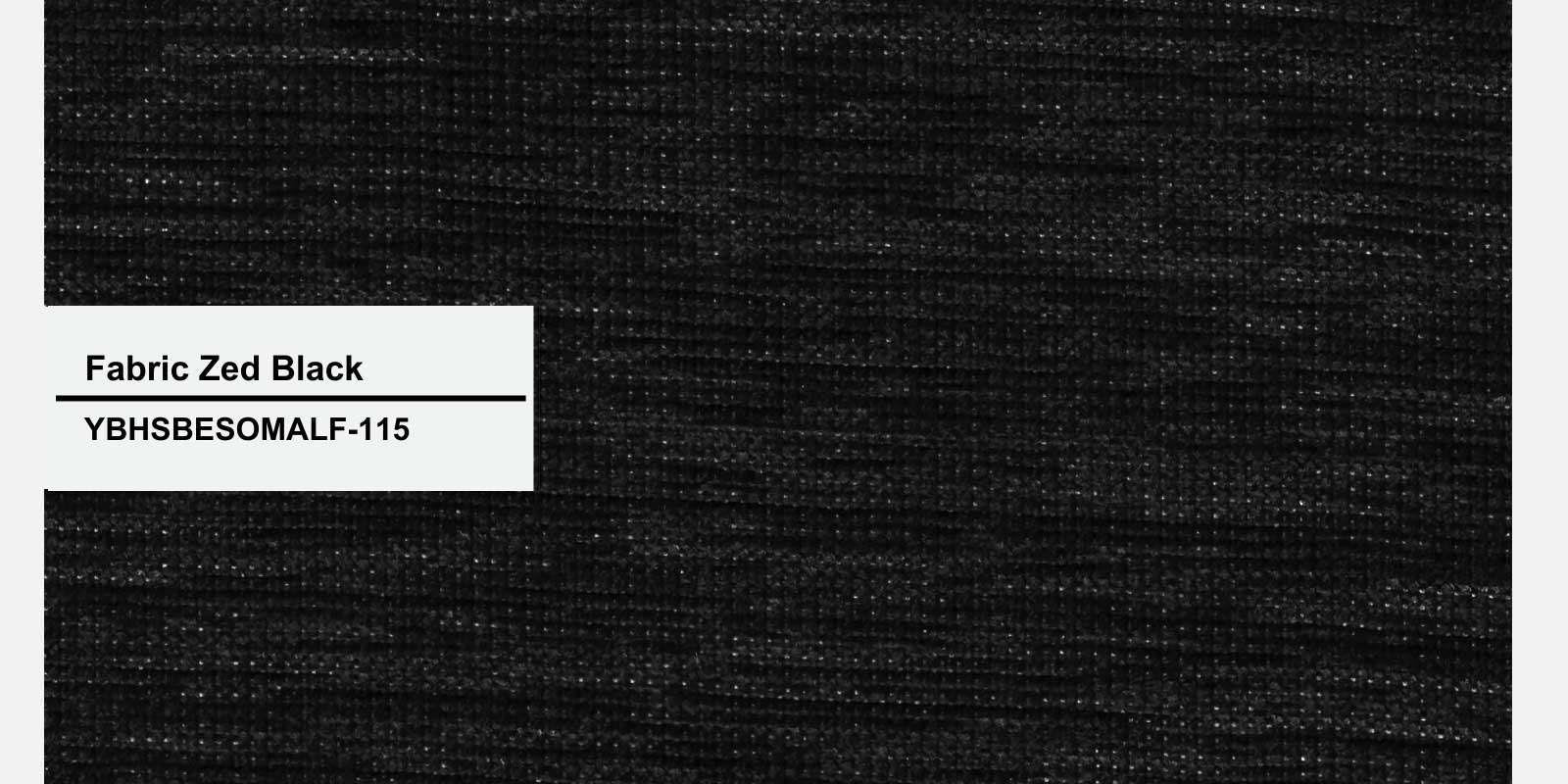 Daku Fabric 3 Seater Sofa In Zed Black Colour - Febonic Living