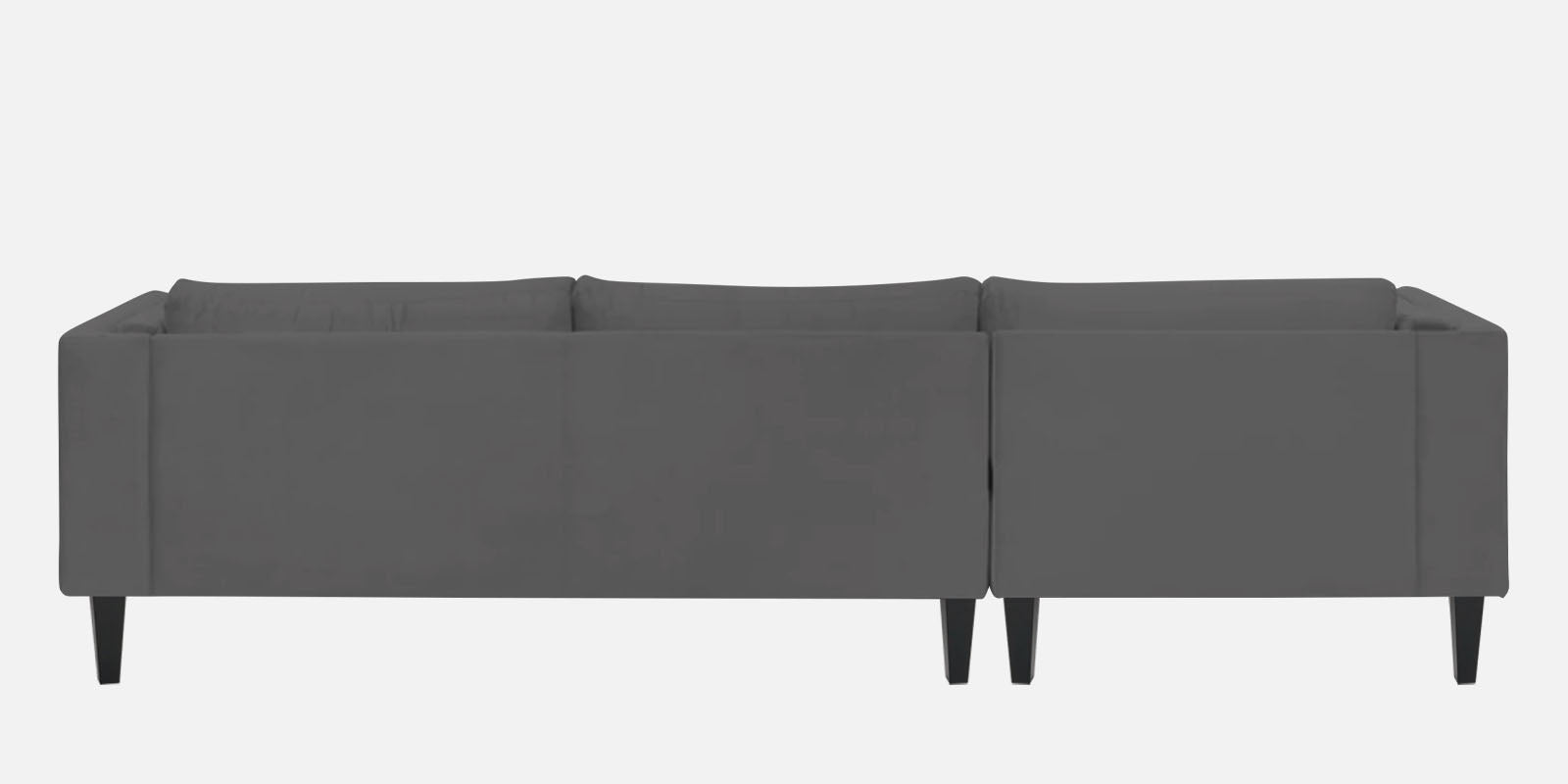 Jasper Velvet Rhs Sectional Sofa 3 Lounger In Davy Grey Colour - Febonic Living