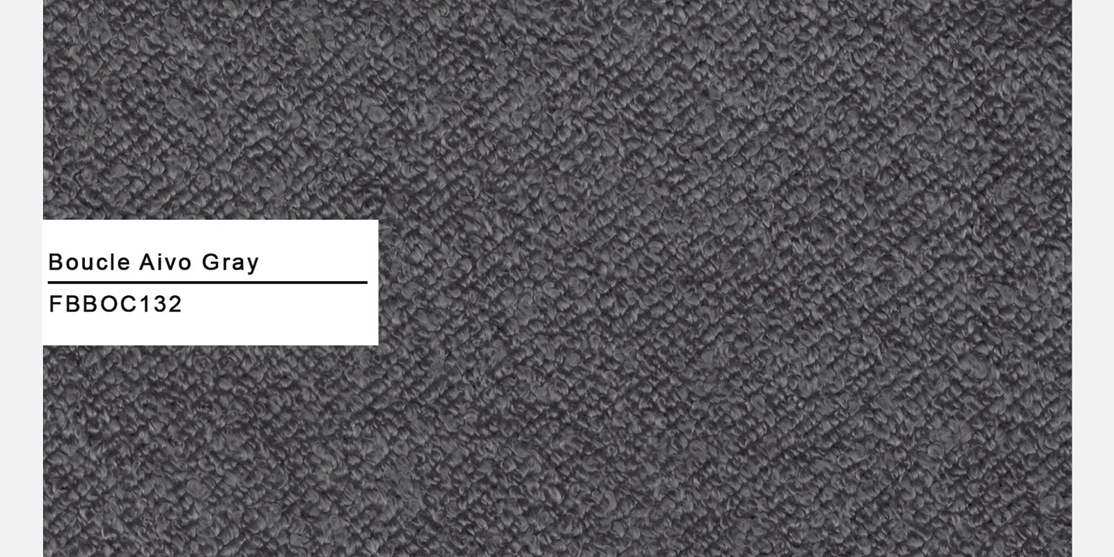 Boucle Fabric 3 Seater Sofa In Avio Grey Colour - Febonic Living