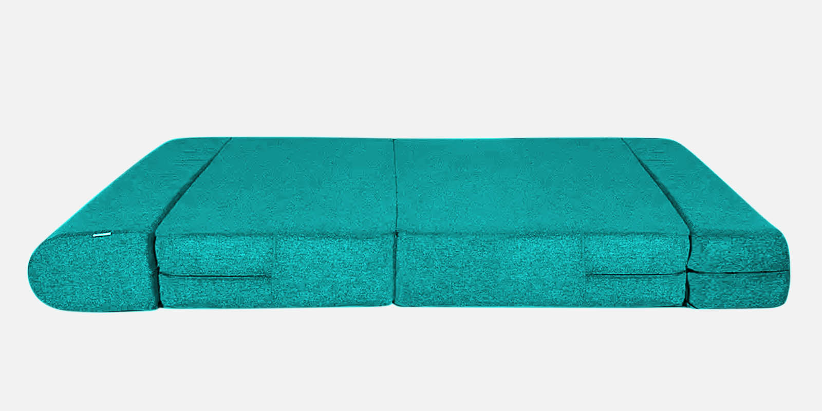 Fleepy Fabric 3 Seater Foldable Sofa Cum Bed In Sea Green Colour - Febonic Living