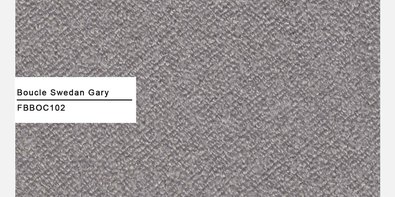 Boucle Fabric 3 Seater Sofa In Swedan Gary Colour - Febonic Living