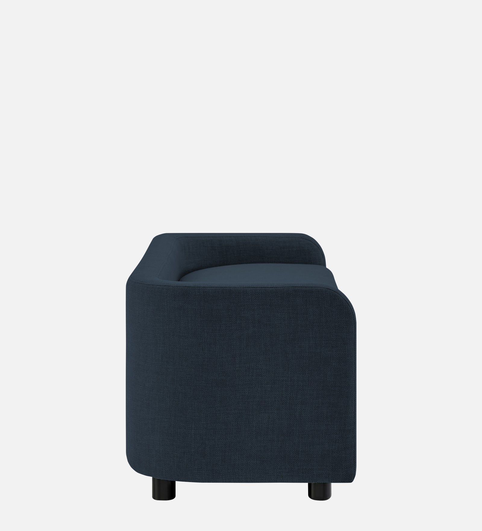 Cooper Fabric Storage Bench In Denim Blue Colour - Febonic Living