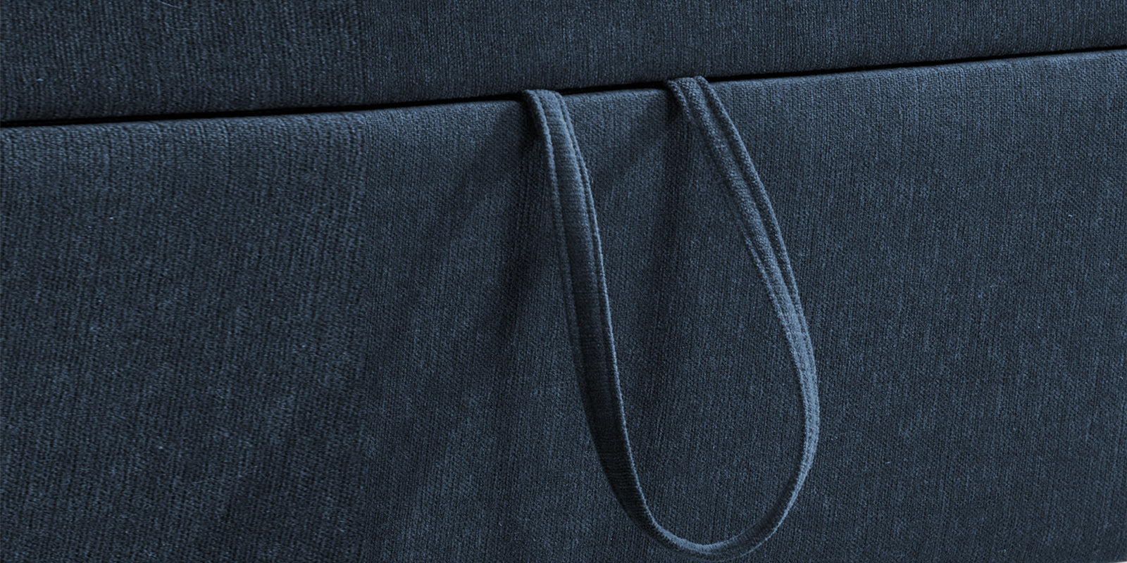Kara Fabric 3 Seater Pull Out Sofa Cum Bed In Denim Blue Colour - Febonic Living