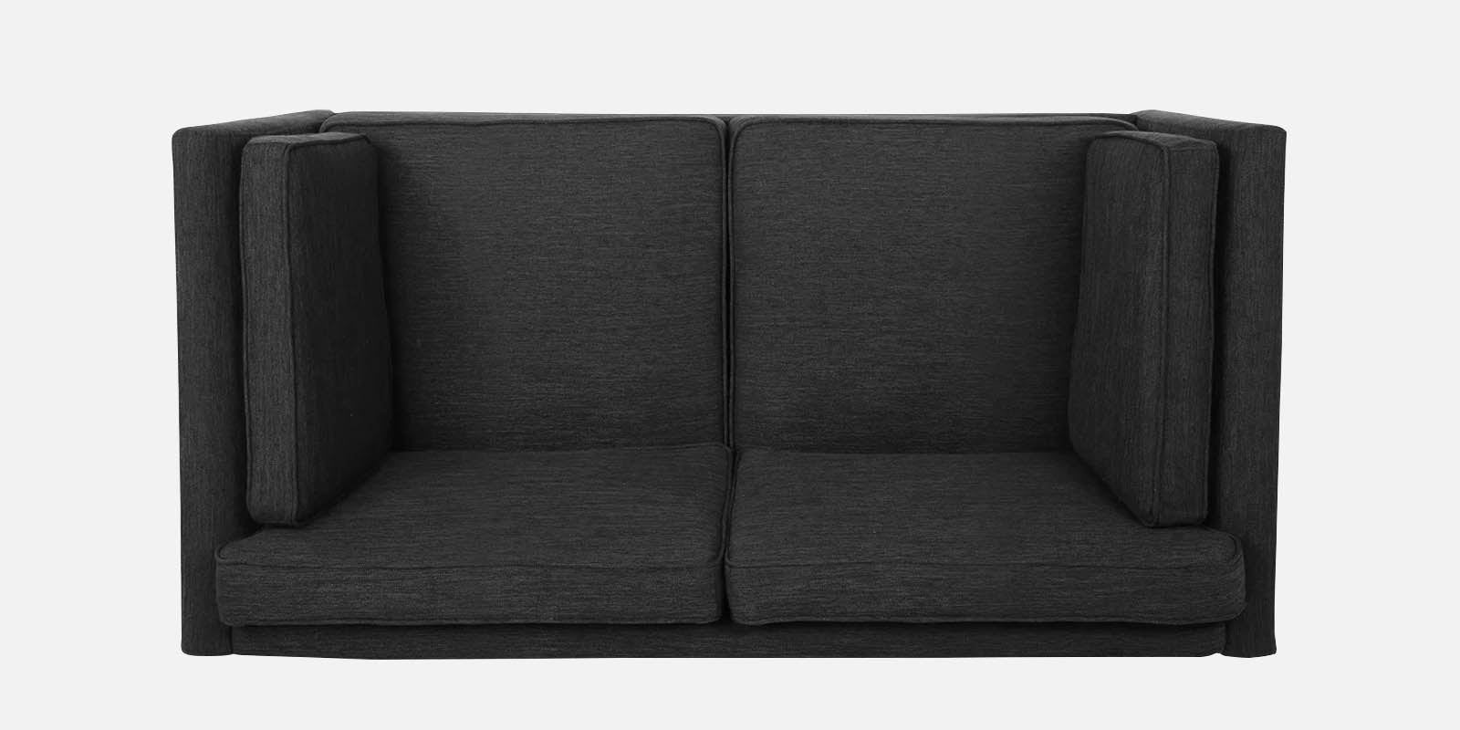 Nigar Fabric 2 Seater Sofa in Charcoal Grey Colour