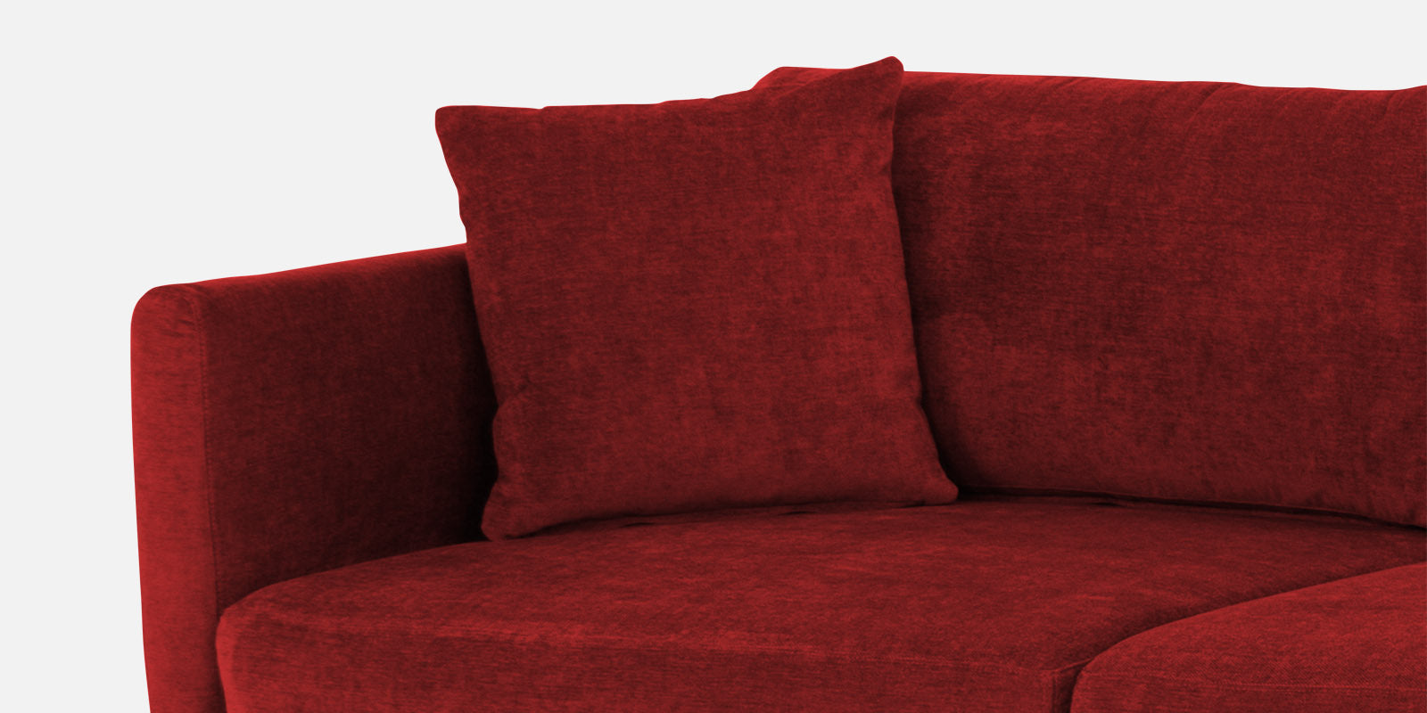 Northern Fabric LHS Sectional Sofa (3+Lounger) In Blood Maroon Colour - Febonic Living