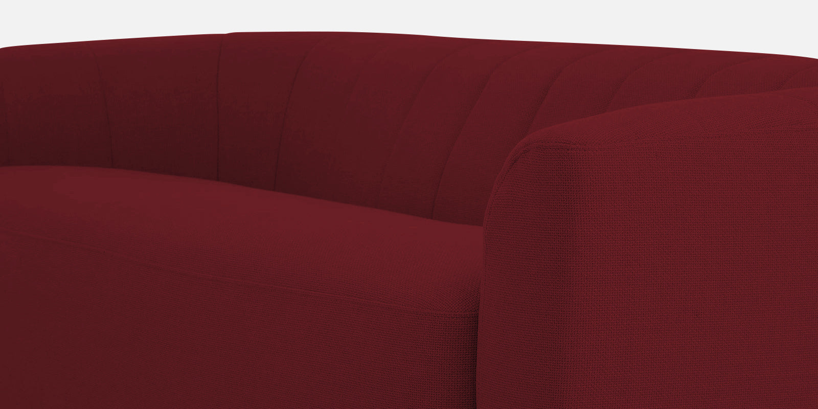Mara Fabric 3 Seater Sofa In Blood Maroon Colour