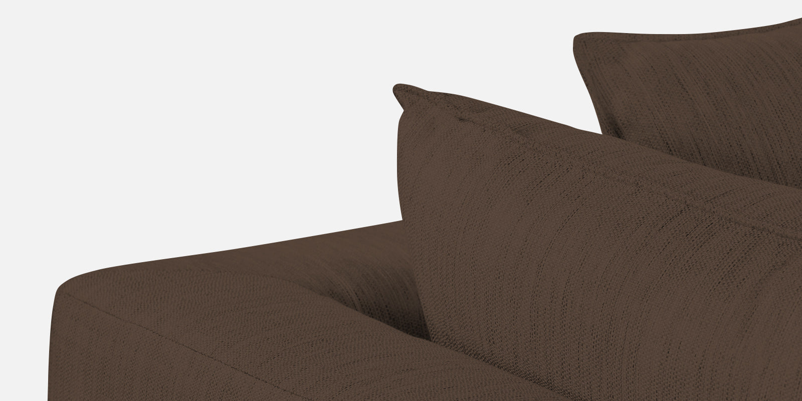 Ziggy Fabric RHS Sectional Sofa (3+Lounger) In Rosy Brown Colour - Febonic Living
