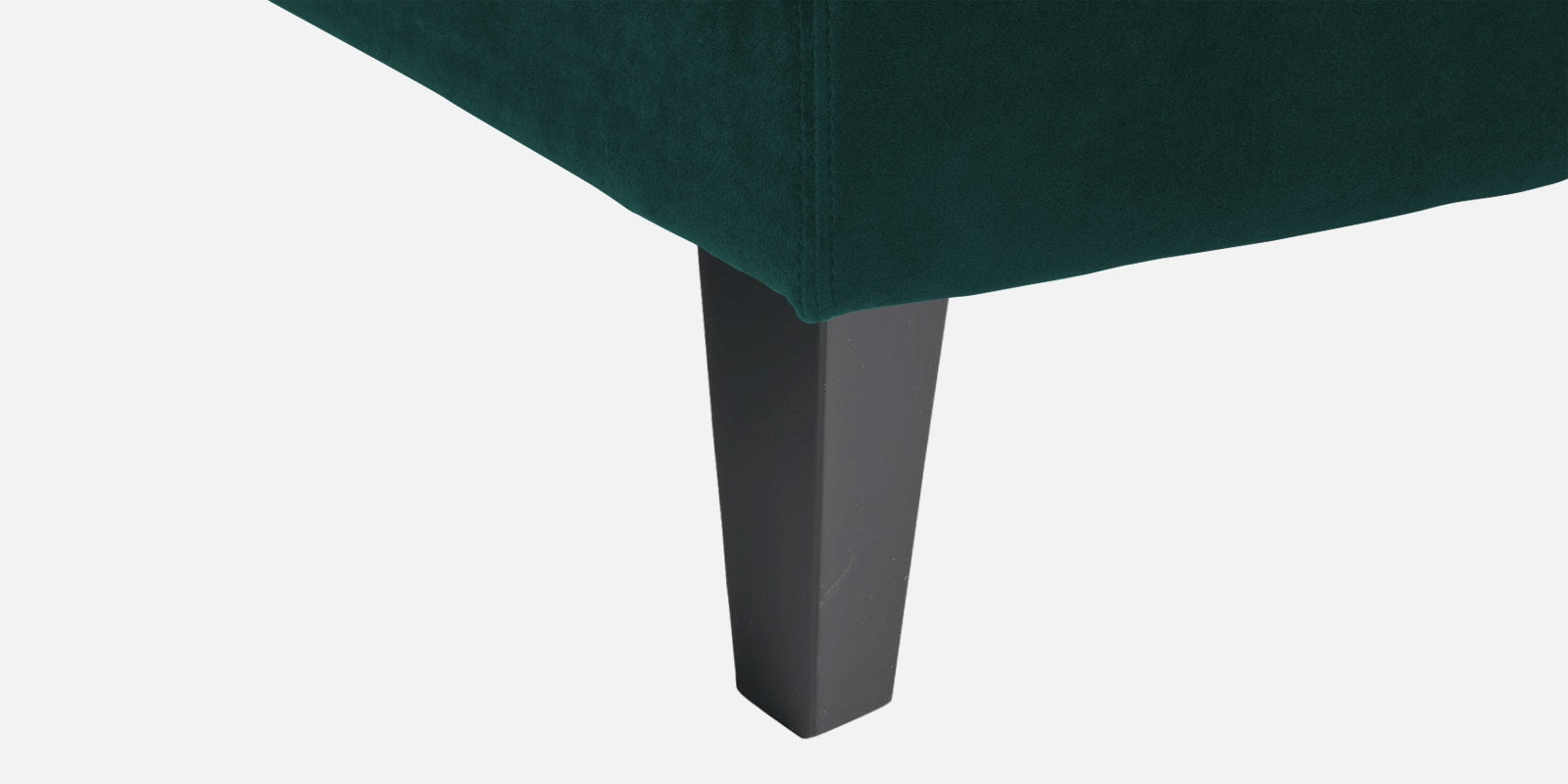 Jones Velvet RHS Sectional Sofa (3+Lounger) In Pine Green Colour - Febonic Living