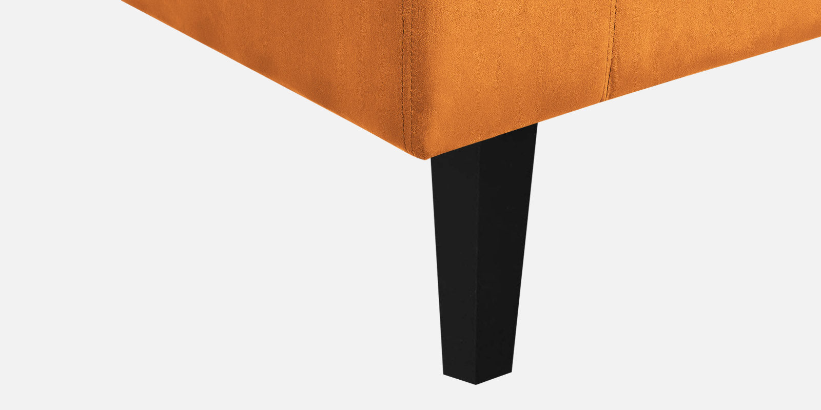 Vegas Velvet RHS Sectional Sofa (3+Lounger) In Tangerine orange Colour - Febonic Living