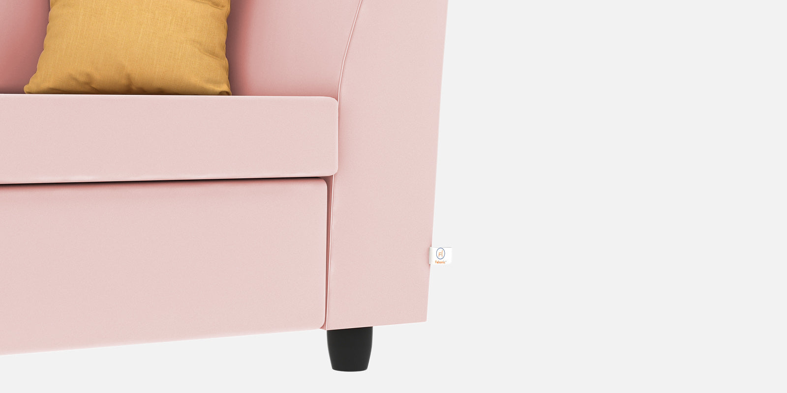 Nestin Velvet 2 Seater Sofa In Millennial Pink Colour - Febonic Living