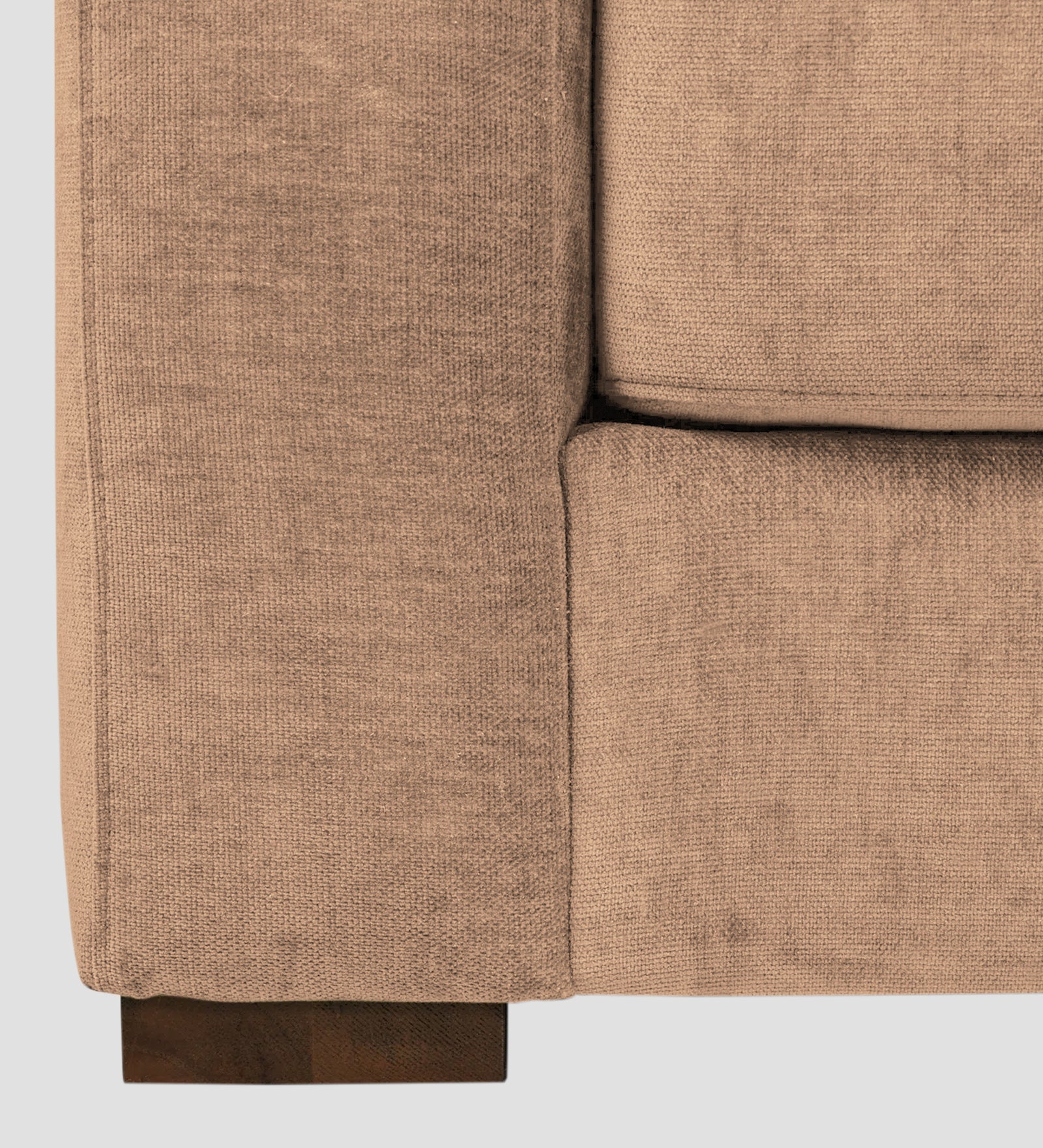 Dara Fabric 1 Seater Sofa In Cosmic Beige Colour - Febonic Living