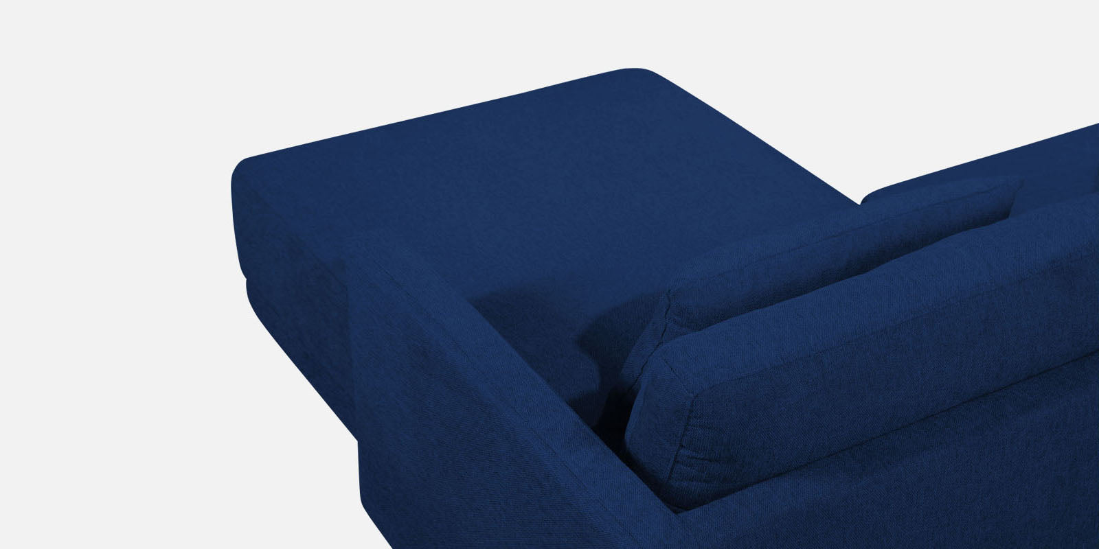 Kera Fabric LHS Sectional Sofa (3+Lounger) In Royal Blue Colour - Febonic Living