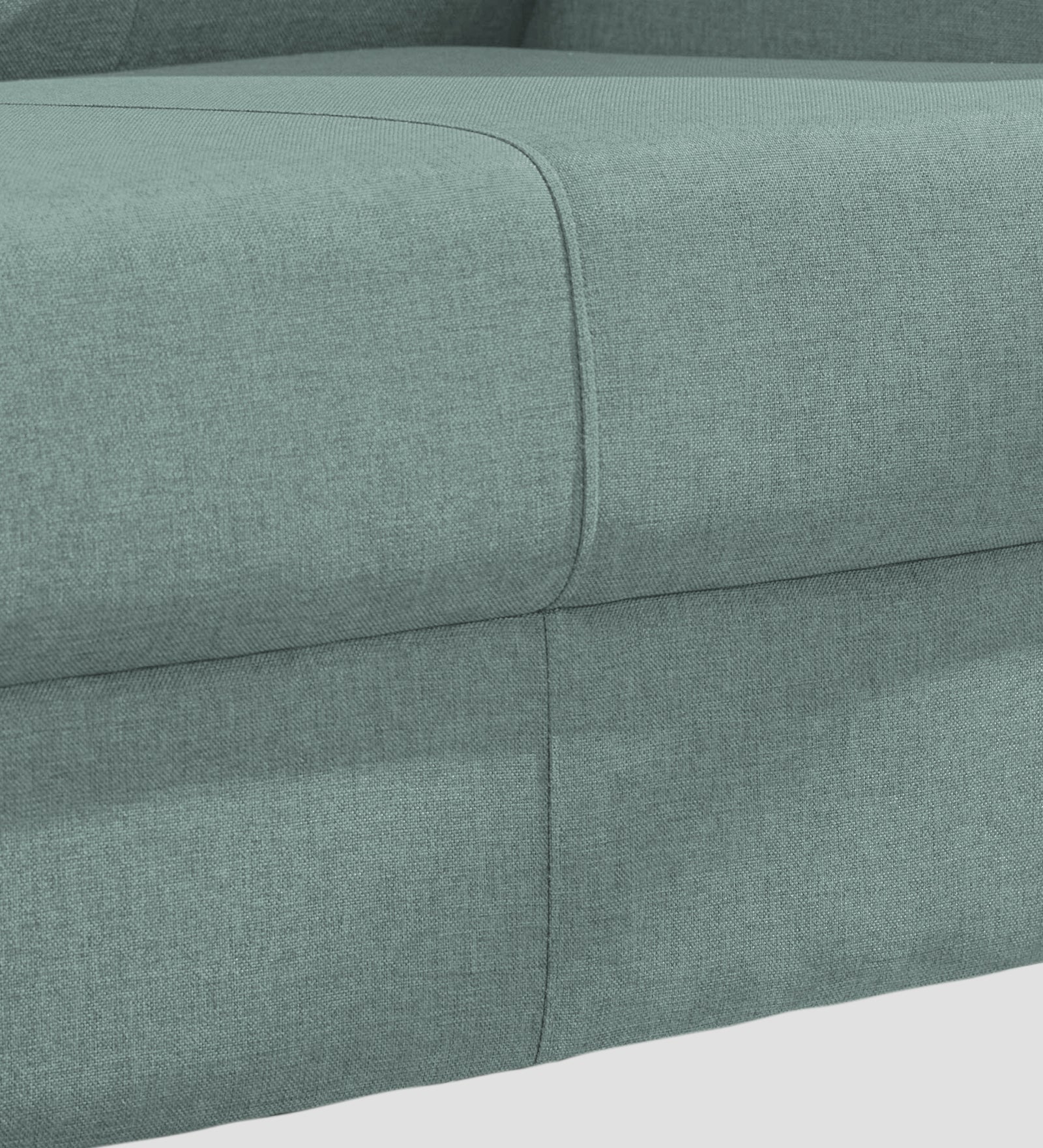 Devo Fabric 1 Seater Sofa In Suka Blue Colour - Febonic Living