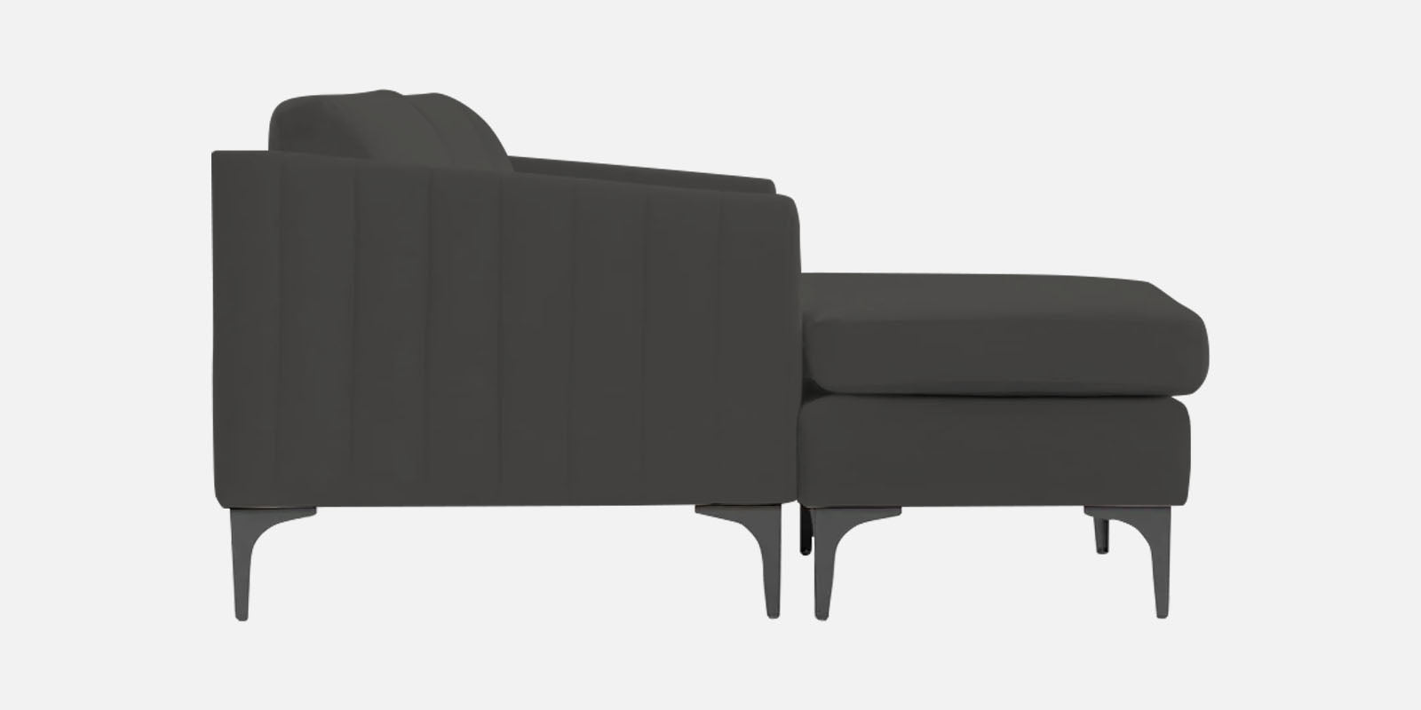 Haru Fabric LHS Sectional Sofa (3+Lounger) In Hory Grey Colour - Febonic Living