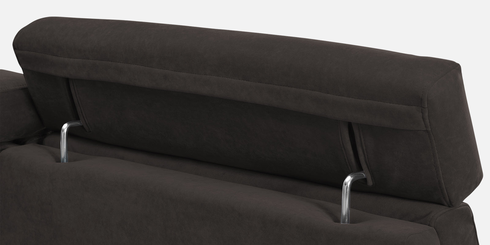 Hiro Fabric 3 Seater Sofa In Coal Brown Colour - Febonic Living