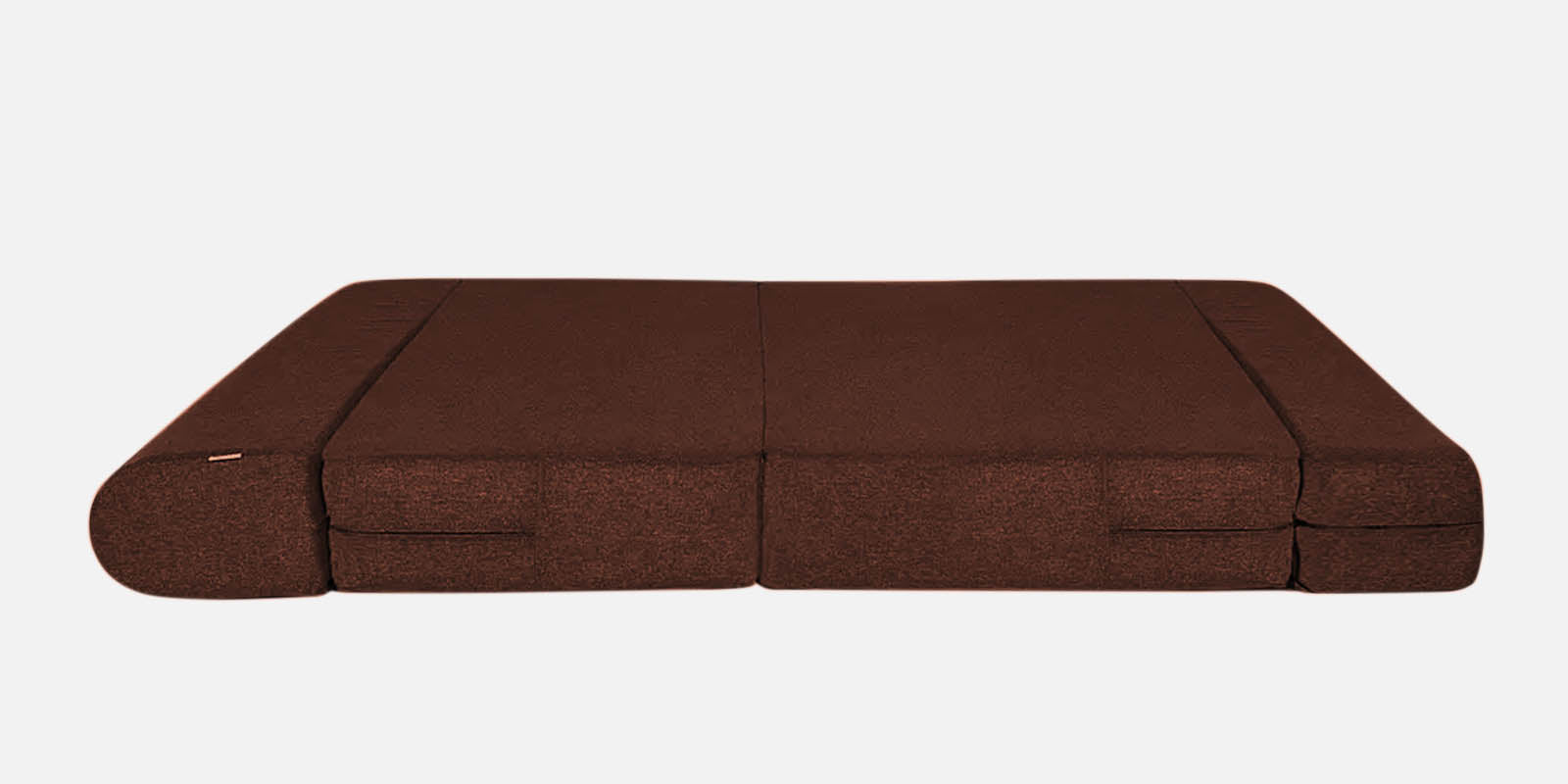 Fleepy Fabric 2 Seater Foldable Sofa Bed In Coffee Brown Colour - Febonic Living
