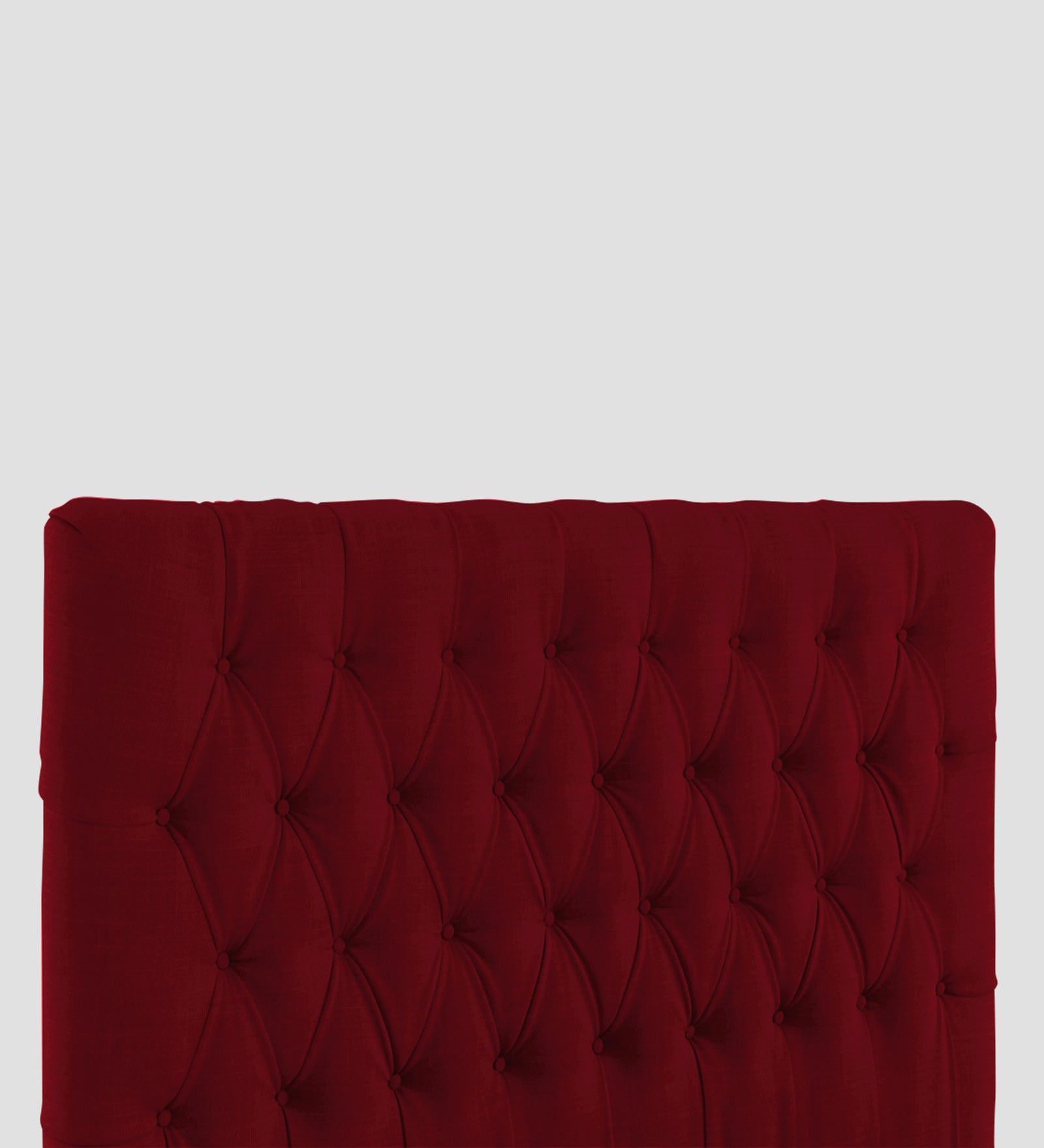 Isko Fabric King Size Bed In Ruby Red Colour With Storage Box - Febonic Living
