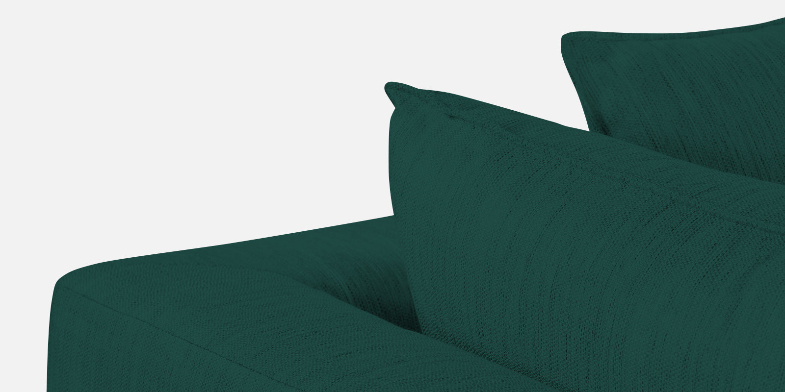 Ziggy Fabric RHS Sectional Sofa (3+Lounger) In Sage Green Colour - Febonic Living