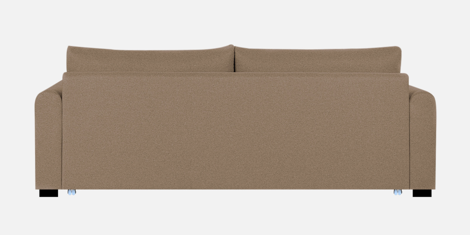Sigma Fabric 3 Seater Pull Out Sofa Cum Bed In Cookie Beige Colour - Febonic Living