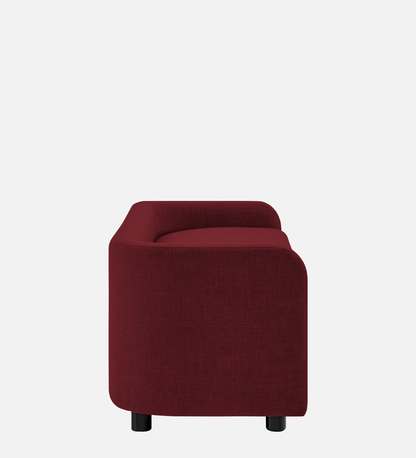 Cooper Fabric Storage Bench In Blood Maroon Colour - Febonic Living
