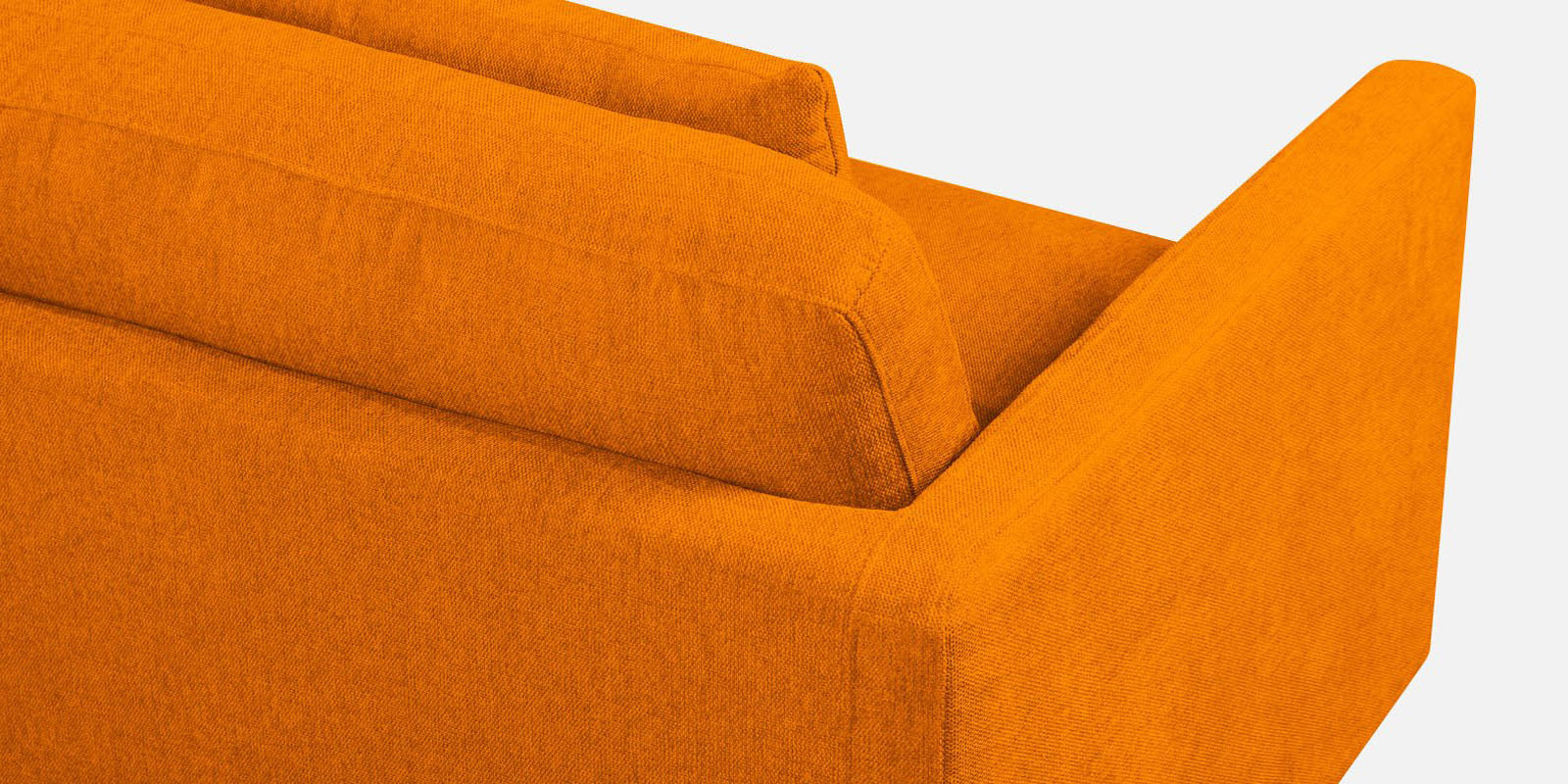Kera Fabric 2 Seater Sofa In Vivid Orange Colour - Febonic Living