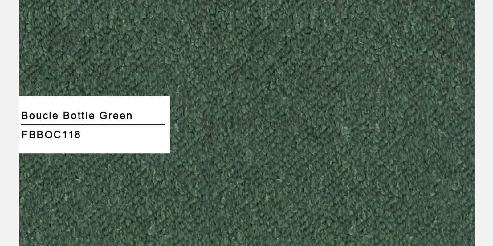 Boucle Fabric 3 Seater Sofa In Bottle Green Colour - Febonic Living