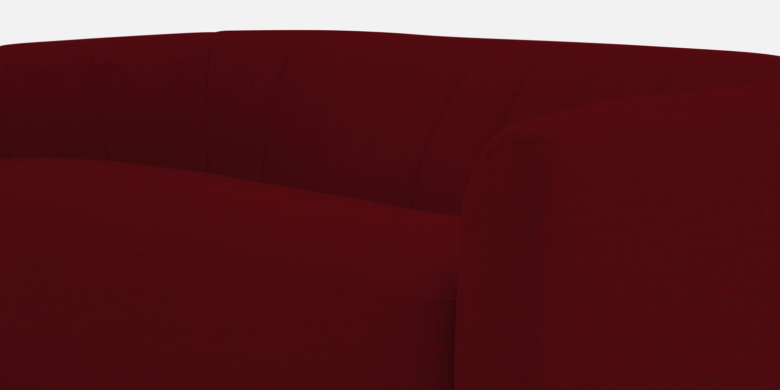 Mara Fabric 3 Seater Sofa In Ruby Red Colour