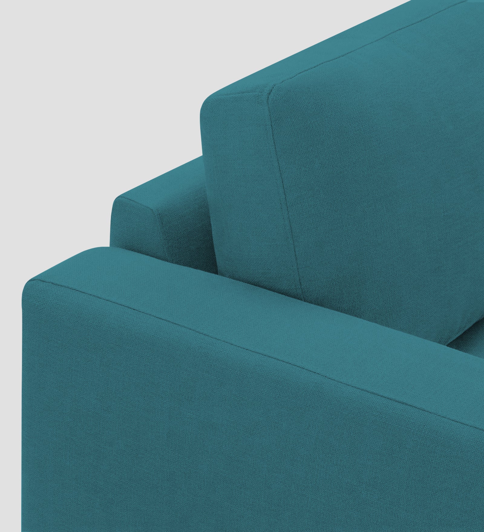 Esha Fabric 1 Seater Sofa In Water Blue Colour - Febonic Living