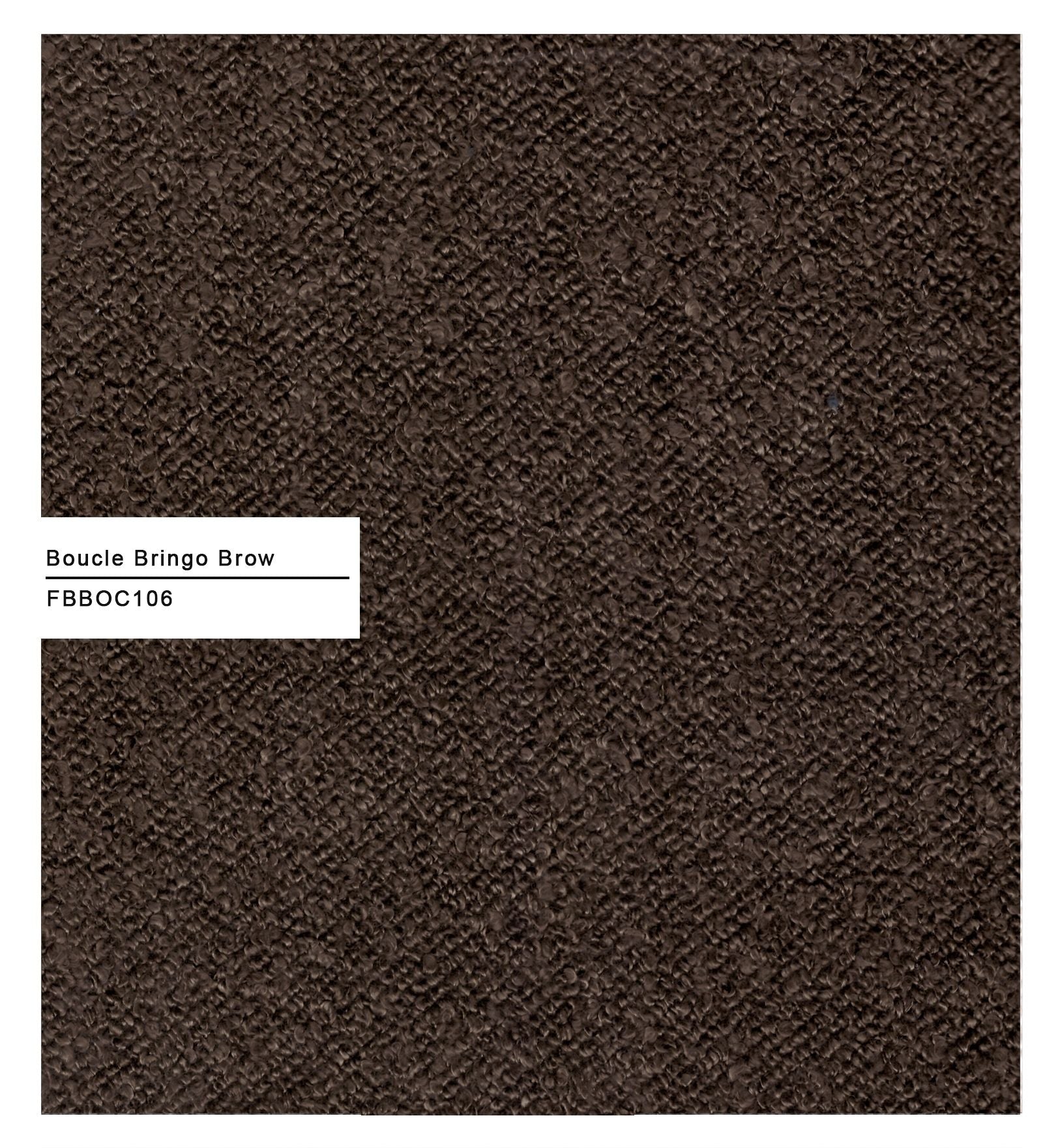 Lark Boucle Bench In Bringo Brown Colour - Febonic Living