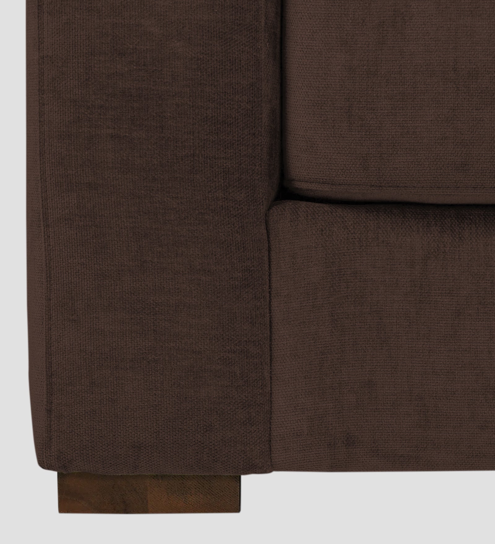 Dara Fabric 1 Seater Sofa In Coffee Brown Colour - Febonic Living