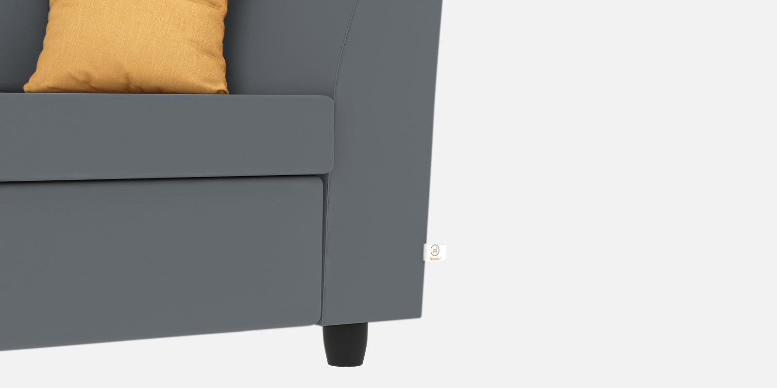 Nestin Velvet 2 Seater Sofa In Pubble Grey Colour - Febonic Living