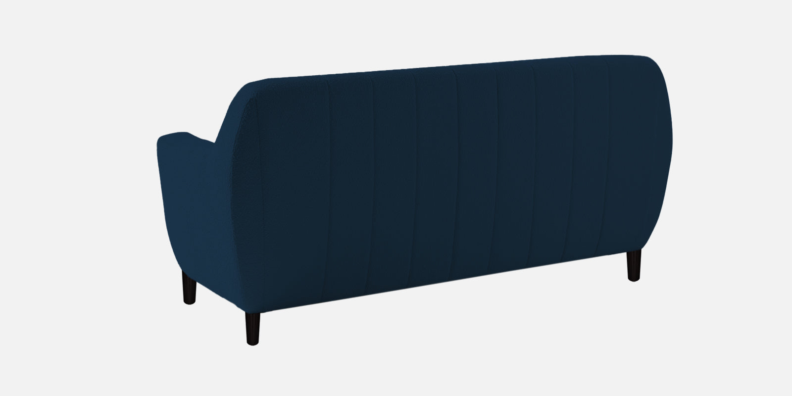 Nesco Boucle Fabric 2 Seater Sofa In Danim Blue Colour - Febonic Living