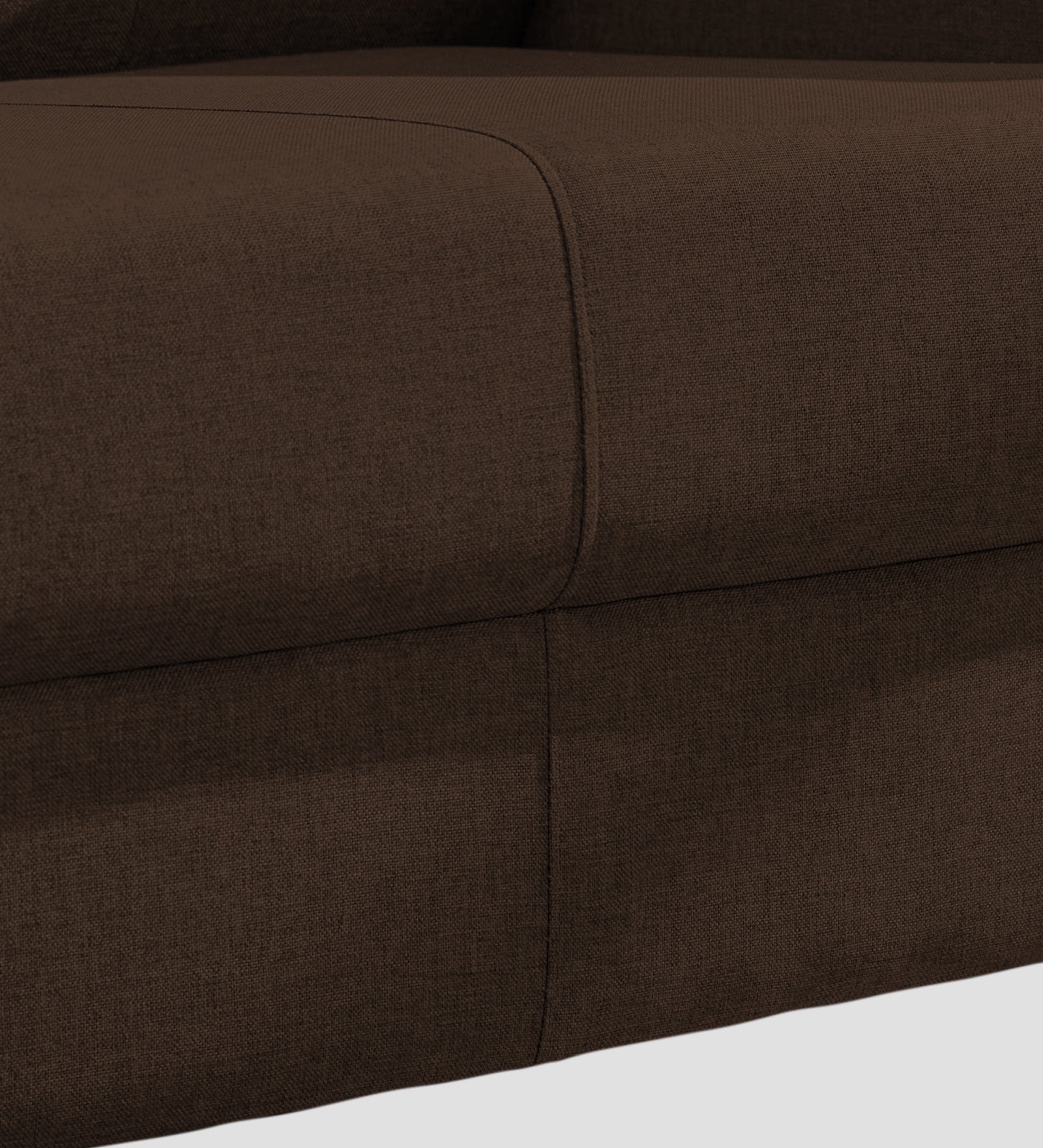 Devo Fabric 1 Seater Sofa In Cidar Brown Colour - Febonic Living